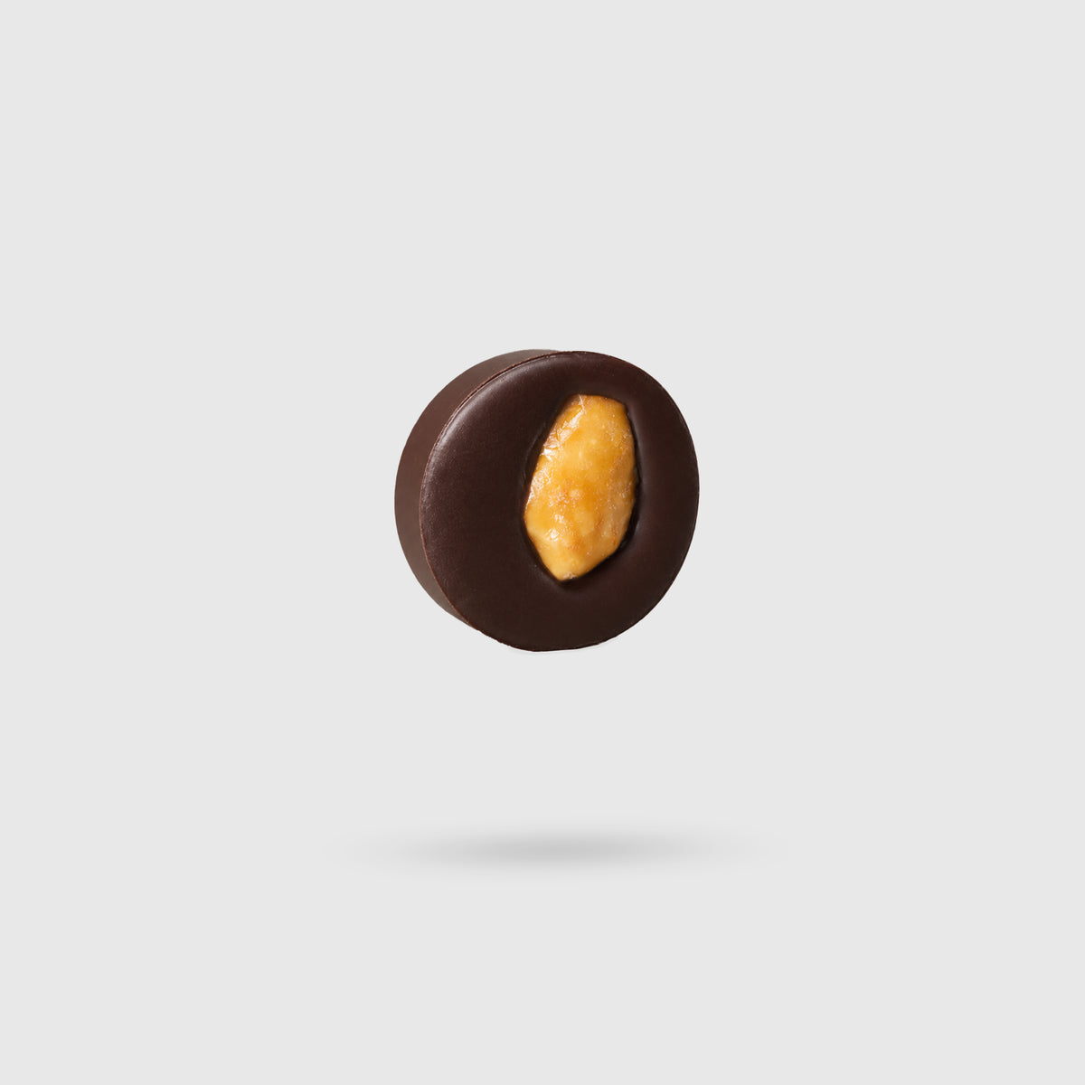 Petits 70% Schokolade und karamellisiere Mandel mit Fleur de Sel