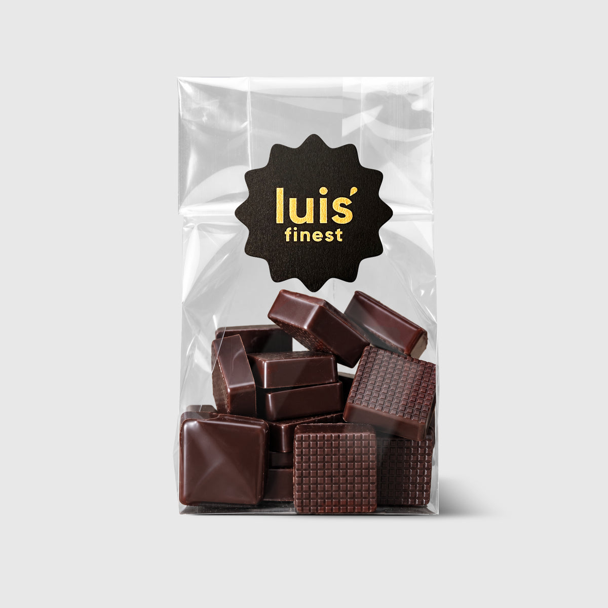 Petits 70% Schokolade und Erdbeeren