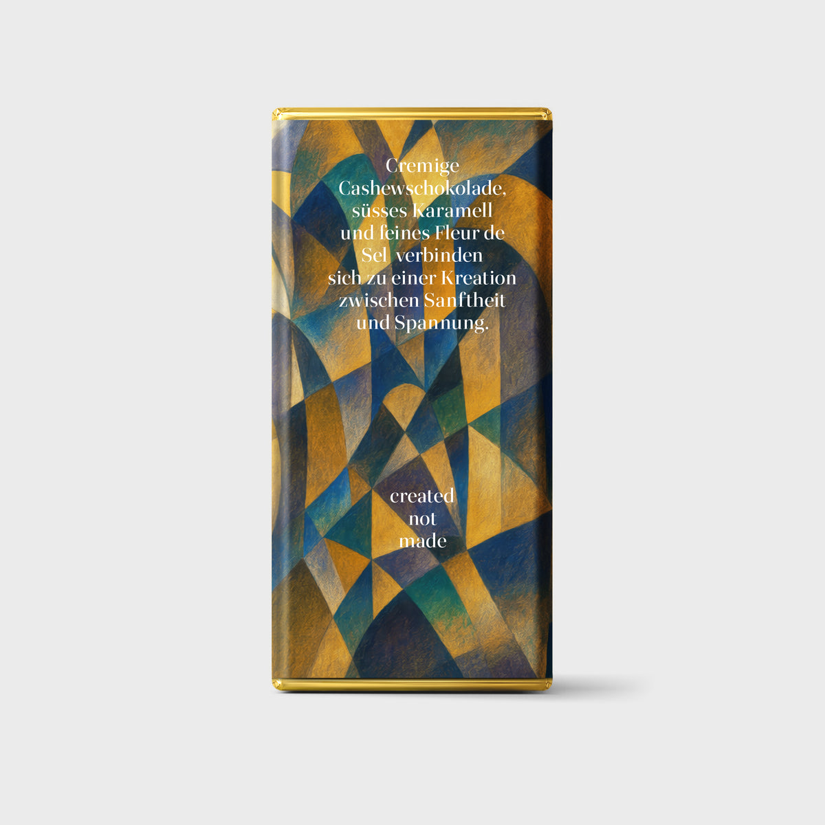 55% Cashewschokolade mit Karamell und Fleur de Sel