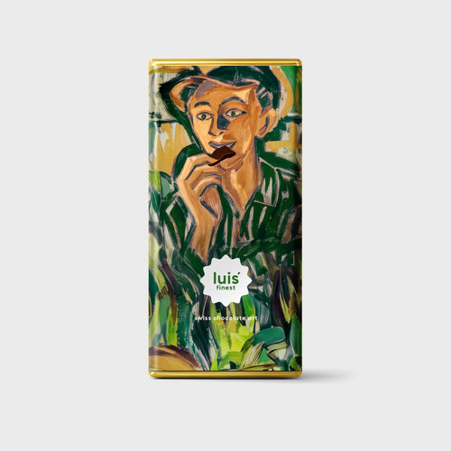 55% Cashewschokolade mit karamellisierten Mandeln